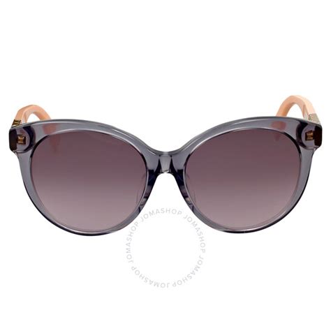 Fendi Crystal Grey Sunglasses FF 0013/F/S 7TEK8 55